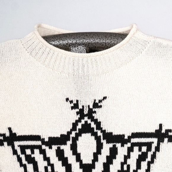 Talbots Thermolite Merino Wool Blend Snowflake Sweater Women's Size SMALL PETITE - Picture 2 of 6